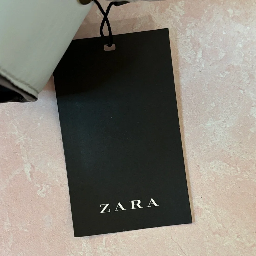 Zara Pastel Blue Satchel with Floral Accent